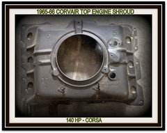 USED 1965-66 CORVAIR CORSA 140 HP TOP ENGINE SHROUD