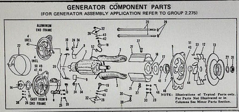 NOS 1960-64 corvair Generator drive end metal collar
