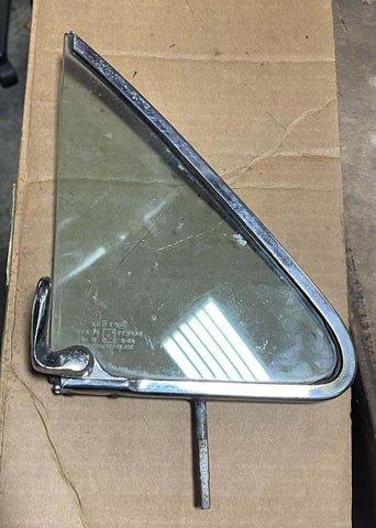 1960-64 CORVAIR SOFT RAY PASSENGER SIDE TINTED WING GLASS ASSEMBLY