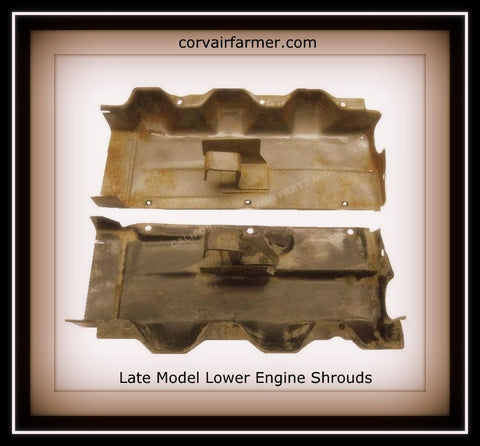 1960-69 CORVAIR LOWER ENGINE SHROUDS - SOLD EACH