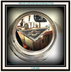NOS 1965-66 CORVAIR 500 CHROME HORN BUTTON