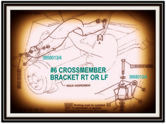 1965-69 CORVAIR FRONT TRANSMISSION CROSSMEMBER TO BODY BRACKET