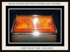 1965-69 CORVAIR FRONT PARKING LIGHT HOUSING - LENS SOLD SEPARATELY