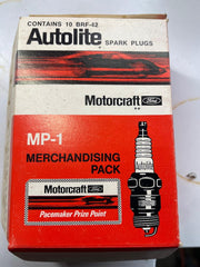 NOS Autolite BRF-42 Spark Plugs – Ford Motorcraft Pack – USA Made