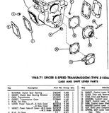 NOS 1965-74 MUNCIE 4 SPEED TRANSMISSION GASKET GM #6273214