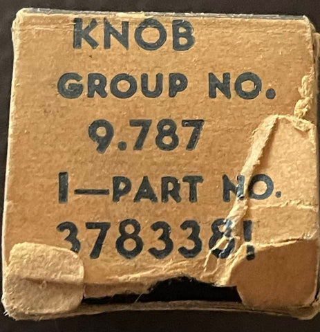 NOS 1960-64 CORVAIR KNOB CHROME A/C TEMP CONTROL KNOB-ON THE UNDER DASH UNIT