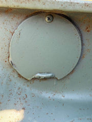 1960 CORVAIR ENGINE ROUND ACCESS PANEL COVER - ACTUAL ITEM