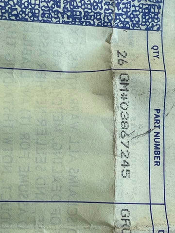 NOS - 1965-69 CORVAIR DIPSTICK GROMMET EXCELLENT CONDITION