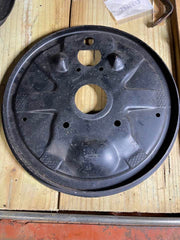 NOS 1966-68 CORVAIR FRONT BRAKE BACKING PLATE (L OR R) HOLE 21/32 3885917