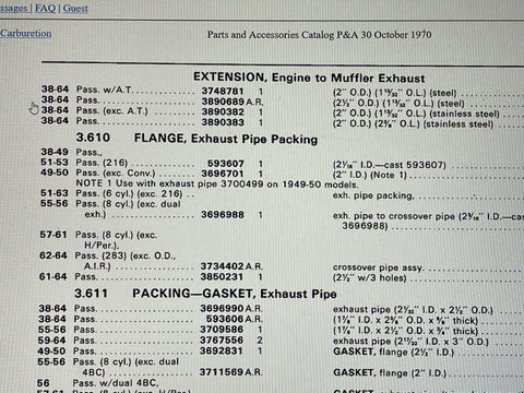 NCI 1965-74 Camaro Chevelle Corvette Truck Exhaust Pipe Extension Big Block