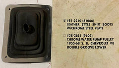 NEW LEATHER SHIP BOOT WITH CHROME PLATE NC NCI