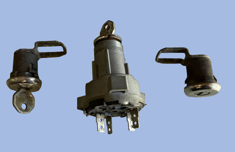 USED CORVAIR LATE MODEL IGNITION SWITCH / DOOR LOCKS W/ KEYS PICTURED