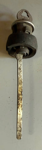 USED 1966-69 CORVAIR TRUNK LOCK ASSEMBLY AS PICTURED WITH KEY - 6 PIECE SET