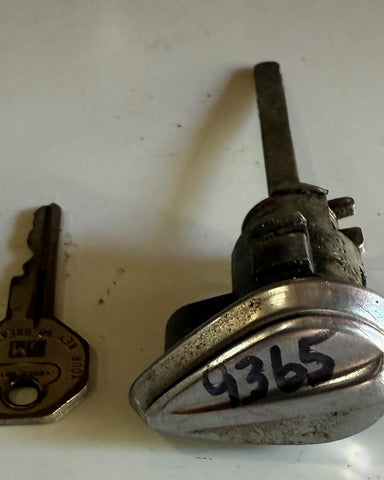USED 1961-64 CORVAIR TRUNK LOCK ASSEMBLY WITH KEY PICTURED