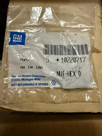 NOS GM Hex D Grille Nut – Part #10220717 - 5/pack