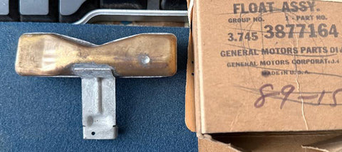 Genuine GM NOS 1965-72 Corvette Carburetor Float Assembly — Part #3877164