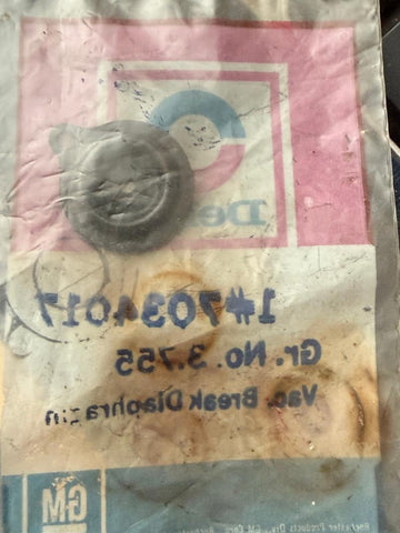 GM 7034017 – Vacuum Break Diaphragm – Delco Rochester CARBURETOR – Group 3.755 – NOS Choke Pull‑Off