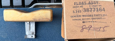 Genuine GM NOS 1965-72 Corvette Carburetor Float Assembly — Part #3877164