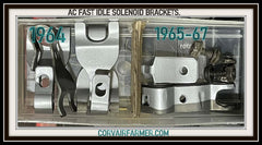 1964-67 CORVAIR A/C FAST IDLE SOLENOID BRACKETS