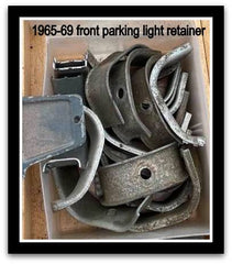 1965-69 CORVAIR FRONT PARKING LIGHT RETAINER - SOLD EACH