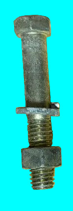 NEW 1965-69 CORVAIR REAR SHOCK BOLT NUT AND WASHER -GRADE 8 -1/SHOCK
