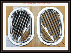 NEW CHROME 1960-64 CORVAIR PAIR VENT GRILLE