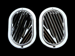 NEW CHROME 1960-64 CORVAIR PAIR VENT GRILLE