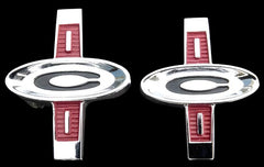BEAUTIFUL 1965-66 CORVAIR CORSA DOOR PANEL EMBLEM - SOLD EACH
