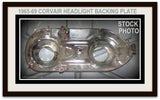 USED 1965-69 CORVAIR HEADLIGHT BACKING PLATE