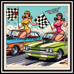 Digital Cartoon Art for the Corvair Enthusiasts