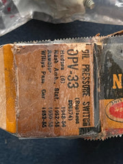 NOS OPV-33 OIL PRESSURE SWITCH HUDSON NASH RAMBLER AMBASSADOR WILLYS