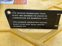 USED 1965-67 CORVAIR A/C,140 & TURBO SUMMER / WINTER COVER PLATE