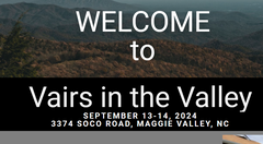 VAIRS IN THE VALLEY SEPTEMBER 13-14, 2024 SHOW
