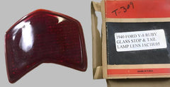NCI 1940 FORD V8 RUBY GLASS STOP  / TAIL LIGHT LENS