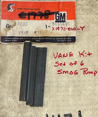 CORVAIR VANE "SHOE" KIT-SET/6 SMOG PUMP
