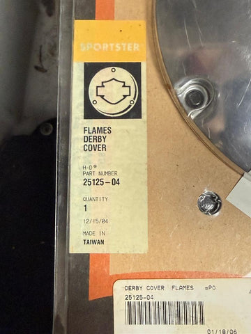 Genuine Harley-Davidson “Flames” Derby Cover — NOS Part No.