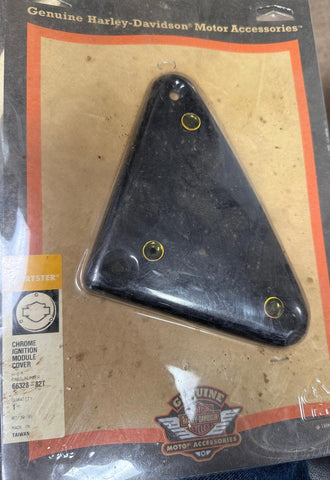 Genuine Harley-Davidson Chrome Ignition Module Cover — NOS Part No.