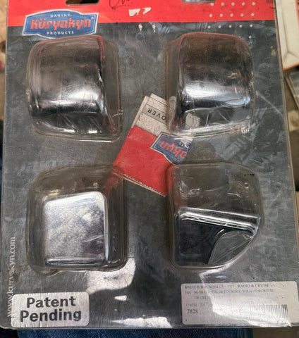 Kuryakyn 7828 Chrome Switch Housing Covers – Radio & Cruise