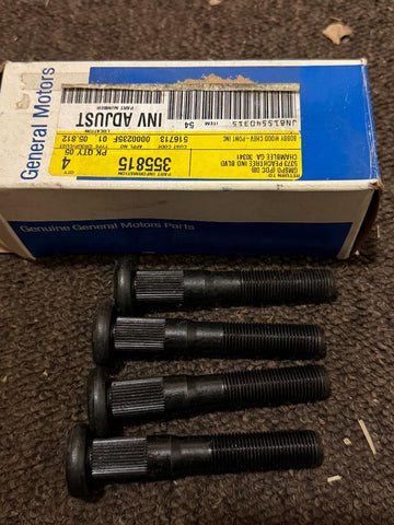 GM NOS 355815 Wheel Stud / Rear Wheel Hub Bolt — 1975–1991 Chevy Dual‑Rear‑Wheel Trucks