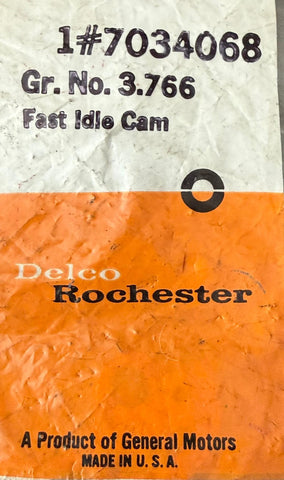 GM 7034068 – Fast Idle Cam – 1968 Chevy II / Nova 4‑cyl & 1968 Chevy Pickup 6‑cyl – NOS Delco Rochester CARBURETOR