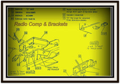 1966-69 CORVAIR RADIO BRACKET - GM #3860554