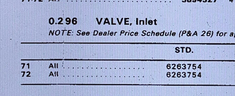 NOS GM Intake Valve – Part #6263754 – 1965–74 Corvette, Camaro, Chevelle 454 Big Block