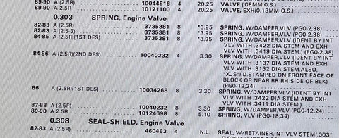 NOS GM Valve Spring β Part #3735381 β 1982β89 Chevy, Buick, Pontiac, GMC 2.5L / 4.8L Engines