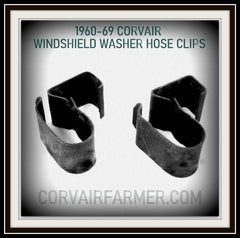 1960-69 Corvair WINDSHIELD WASHER HOSE Retainer CLIPS