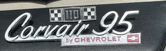 Rare Nice Survivor Corvair 95 Emblems - Polished and painted touch up