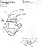 USED 1960-64 CORVAIR CAR & FC REAR A-ARM BUSHING SHIELDS - SOLD EACH