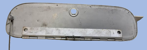 USED 1961 CORVAIR MONZA GLOVE COMPARTMENT DOOR W/ EMBLEM, HINGE