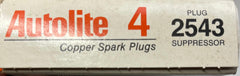 NOS Autolite 2543 Spark Plugs – Suppressor Copper Core – USA Made