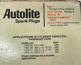 NOS Autolite 646 Spark Plugs – Resistor Copper Core – USA Made