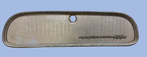 USED 1961 CORVAIR 700 GLOVE COMPARTMENT DOOR W/ EMBLEM, - GLOVE BOX DOOR